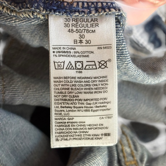 EUC GAP 1969 Light Blue Mid-rise Real Straight Leg Women's Jeans Sz 30 R - Picture 10 of 15